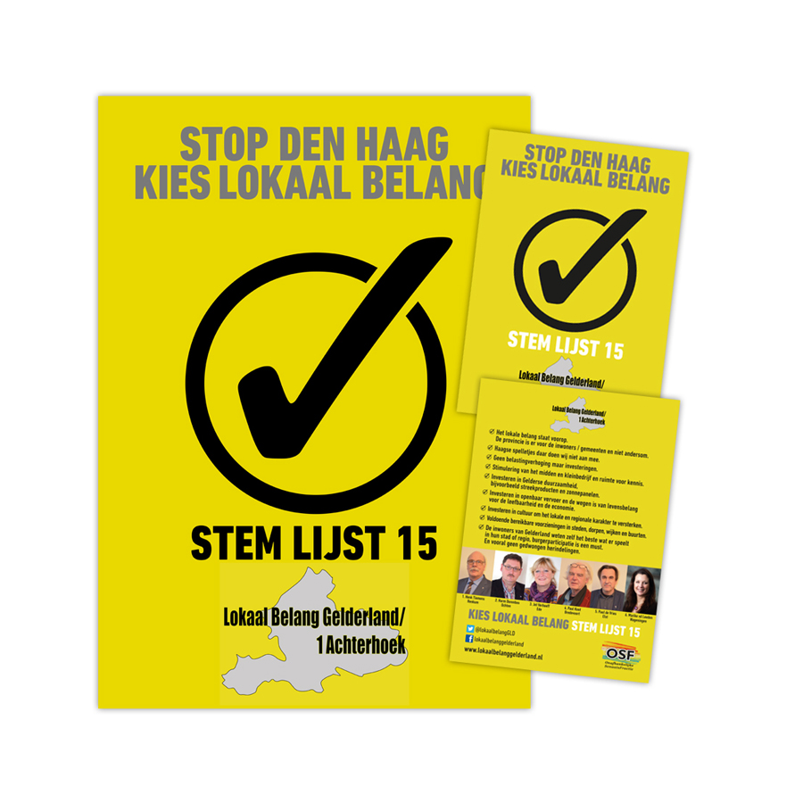 Lokaal Belang Gelderland campagne herindeling